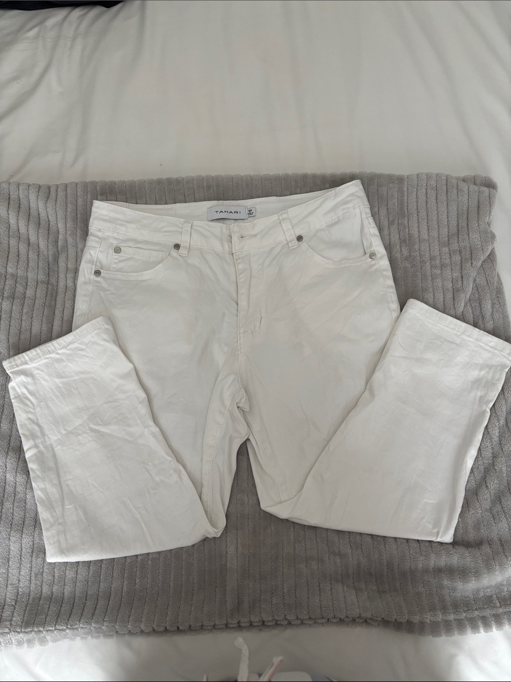 Tahari White Skinny Jeans
